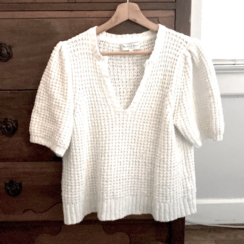 Michael Star short sleeve puff sleeve sweater